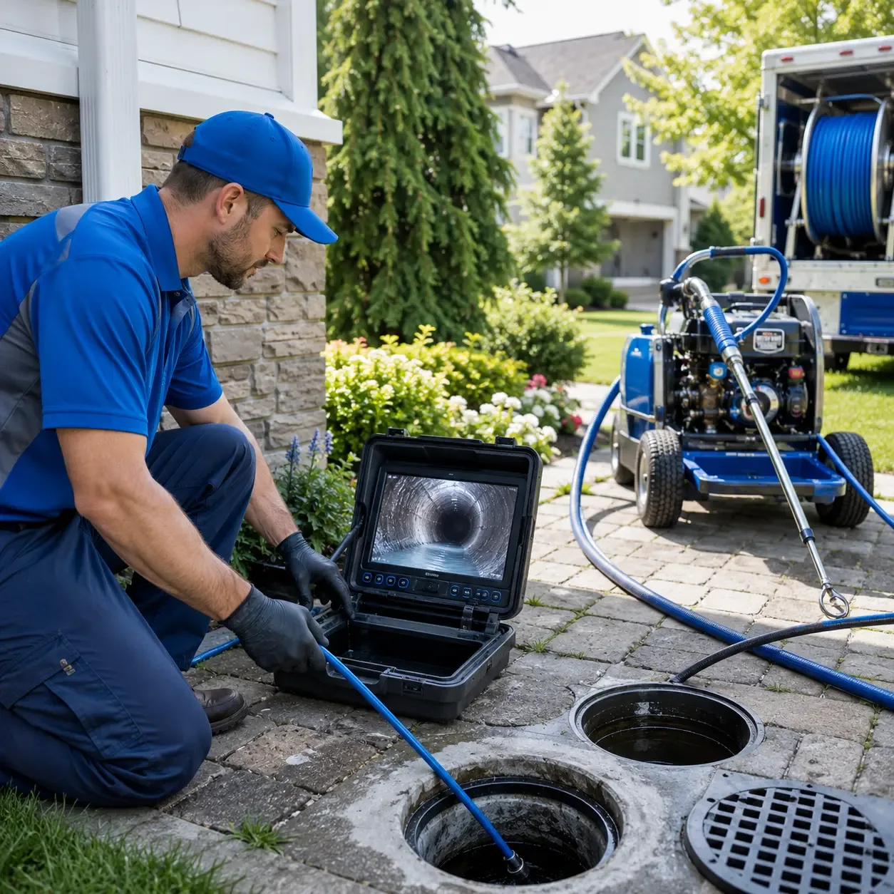 Outdoor drain cleaning professionals serving Hopewell, NJ